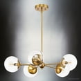 thumbnail image 4 of Luxury Minimalist Chandelier, Brushed Bronze, UHP4448, 4 of 5