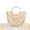 Beige, variant on Yoyauz Women's Grass Woven Beach Bag - Women's Beach Handmade Woven Handbag, Summer Mesh Hollow Shoulder Bag, Suitable for Holidays