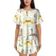 thumbnail image 1 of Balery Golf Icons And Golfer Conjunto de Pijama para Mujer con Estampado, Dos Piezas de Manga Corta y Shorts, Ropa de Dormir Suave con Cuello Redondo y Bolsillos-Medium, 1 of 6