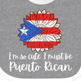 thumbnail image 4 of Inktastic I'm So Cute, I Must Be Puerto Rican Sunflower Puerto Rico Boys or Girls Baby Bib, 4 of 4