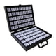 thumbnail image 1 of Caja de joyería de cuero sintético de lujo con forma de tarro para exhibir gemas sueltas 280x220x70mm, 1 of 9