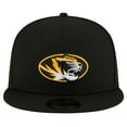 thumbnail image 2 of Men's New Era Black Missouri Tigers 59FIFTY Fitted Hat, 2 of 5