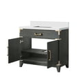 thumbnail image 3 of Laurel 36 in W x 22 in D Black Oak Single Bath Vanity and Cultured Marble Top, 3 of 5