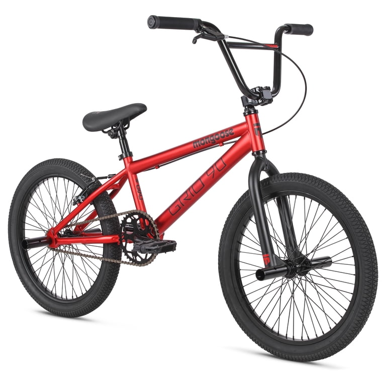 Mongoose Grid 90 BMX Freestyle Bike, 20-Inch Wheels, Single Speed