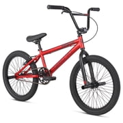 Mongoose Grid 90 BMX Freestyle Bike, 20-Inch Wheels, Single Speed, Red