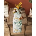 thumbnail image 5 of Boanket Yellow Green Botanical Table Runner - 108 Inch Long, Kitchen Dining Table Runner Dresser Scarves, Rustic Watercolor Leaves Farmhouse Decor for Coffee Tables Wedding Party Banquet, 5 of 8