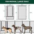 thumbnail image 4 of FXW Rollick Unleashed Dog Playpen for Indoor, Yard, RV Camping, 50 inch 8 Panels for Large Dogs, Black│Patented, 4 of 6