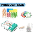 thumbnail image 3 of Education Sticks Toy， Quick Thinking Puzzle Wooden Sticks And Rings Puzzle Game Mint Green, 3 of 8