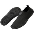 thumbnail image 4 of Miluxas Womens and Mens Water Shoes Breathable Quick Dry Soft Barefoot Aqua Socks for Hiking Swim Beach Surf Yoga Sport Black 10(46), 4 of 9