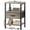 Oak, variant on Nightstand with Charging Station, Bed Side Table with Adjustable Fabric Drawer, Night Stand for Bedroom, 3-Tier Storage End Table, for Living Room, Charcoal Black Wood Grain Print