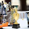 thumbnail image 2 of Kids Golden Trophy Kids Plastic Trophy Premio para niños Trophy Trophy Toy, 2 of 5