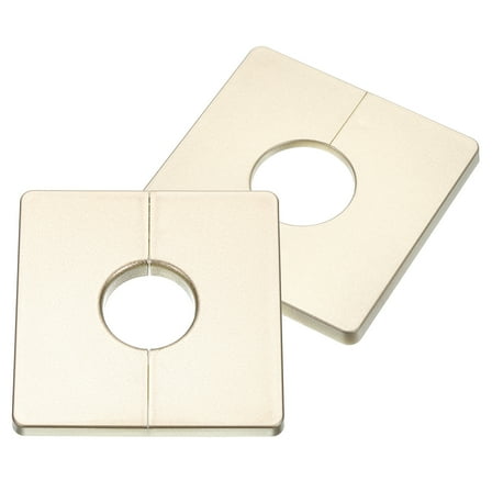 2Pack ABS Plastics Wall Split Flange, 33mm Diameter Escutcheon Plate, Gold