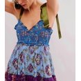 thumbnail image 2 of Brewee Robe Boho à Imprimé Floral d'Été 2024 pour Femmes, Bretelles Spaghetti, Volants, Ligne A, Longue Robe Maxi de Plage, 2 of 4