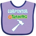 thumbnail image 3 of Inktastic Carpenter in Training Boys or Girls Baby Bib, 3 of 4