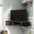 thumbnail image 2 of Furniture of America Emmeline 3-Shelf Floating TV Stand, 46", Walnut Oak, 2 of 8