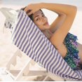 thumbnail image 2 of Toalla de playa Bazaar Anatolia de algodón turco 180 x 99 cm, color morado, 2 of 9