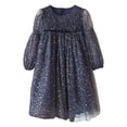 thumbnail image 2 of Fozruso Girls Basic Dresses Toddler Girls Long Sleeve Star Moon Sequin Dress Dance Party Dresses Clothes Sizes 4-5 Years, 2 of 5