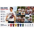 thumbnail image 3 of USA Soccer Men Women American Flag Soccer Shirt USA Flag Breeze Shirt Lightweight Short Sleeve Football, 3 of 6