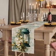 thumbnail image 2 of Table Runners 90 Inches Long Dress Scarves, Vintage Oil Light Farmhouse Coffee/Dining/Kitchen Table Runner for Living Room, Spring Flowers Leaves Candles Retro 13x90 Inch, 2 of 9