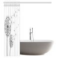 thumbnail image 2 of MYPOP Trendy Nature Floral Shower Curtain, Dandelion with Flying Fluff Garden Art Print Fabric Bathroom Shower Curtain, 60 X 72 Inches, 2 of 2