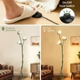 thumbnail image 2 of 67" Vintage Floral Floor Lamp, 360° Adjustable Lamp Heads, Flexible Gooseneck Stems, Lotus Shades & Foot Switch (LED Bulbs Included), 2 of 9
