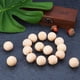thumbnail image 2 of Perlas de madera PH PandaHall, 25 mm, naturales, para manualidades, 100 unidades, 2 of 9
