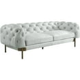thumbnail image 1 of ACME Ragle Sofa in Vintage White Top Grain Leather, 1 of 6