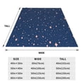 thumbnail image 3 of Zufioo star night sky Fleece Blanket Queen Size,Plush Bed Blanket,Ultra Soft Throw Blanket,Plush Fuzzy Cozy Blanket Perfect for Bed,Couch-60"x50", 3 of 7