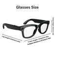 thumbnail image 5 of AI Smart Glasses with 8MP Camera, HD 1080P, Bluetooth Music/Calls, Open Ear, EIS, WiFi, Voice Assistant, Translation, Object Recognition for Travel, Outdoor, Wide Face (Transparent Lenses), 5 of 8