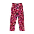 thumbnail image 6 of Uemuo Orchids Flowers Pattern Men's Wide Leg Palazzo Lounge Pants with Pockets Light Weight Loose Comfy Casual Pajama Pants-XX-Large, 6 of 9