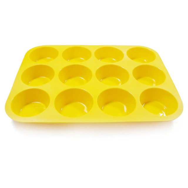 Molde para panecillos de silicona no pegajosa para muffins y cupcakes kaili Sencillez