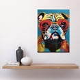 thumbnail image 2 of English Bulldog Wearing Sunglasses Modern Pop Art Large Wall Art Poster Print Thick Paper 18X24 Inch, 2 of 5