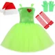 thumbnail image 3 of Disfraz de Papá Noel y Grinch para niña, vestido con tutú de monstruo peludo verde, vestido de Navidad para niña, ropa de Halloween y Navidad, 3 of 5