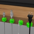 thumbnail image 3 of TIELUTT Cord Organizer Luminous Clip Clips Under Desk Management Strong Wire Holder for Home Kitchen Appliances Pool Cover Clips Workbench Vise Hardware Screen Clips Heavy Duty Clamps Clear Wooden For, 3 of 3