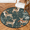 Multicolour 2, variant on CURLYOOT Round Rug 3ft Christmas Cookies Area Rug, Washable Circle Mat Non Slip Floor Carpet Mat, Cute Geometric Soft Indoor Rugs for Entryway Living Room Dining Room Bedroom