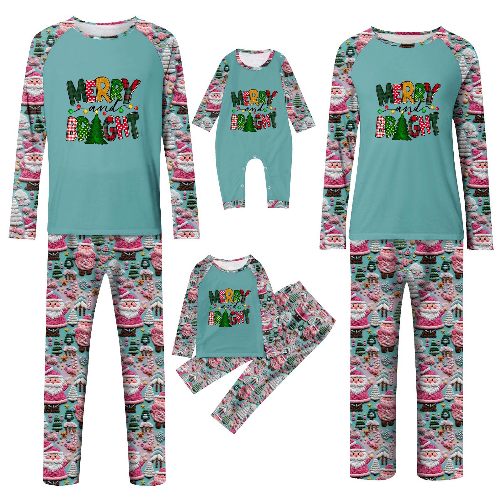 Christmas Family Matching Pajamas,Festive Christmas Pajama Set For Kids ...