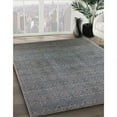 thumbnail image 3 of Ahgly Company Machine Washable Indoor Round Industrial Modern Carbon Gray Area Rugs, 3' Round, 3 of 7