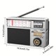 thumbnail image 5 of Portable Solar Radio AM FM SW with Bluetooth, Rechargeable Emergency Radio with USB TF Card, Easy to Use Audio Player for Seniors, 5 of 8