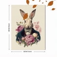 thumbnail image 3 of UXIEQU Dapper Rabbit With Flowers Canvas Wall Art Print 15.75x11.81 Inches, 3 of 8