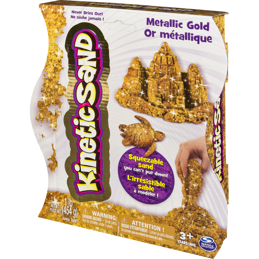 kinetic sand metallic gold
