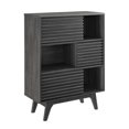 thumbnail image 1 of Modway Meuble de Rangement à Trois Niveaux Style Mid-Century Modern en Charbon, 1 of 15