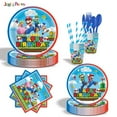 thumbnail image 6 of SUPER-MARIO 82/92 PCS Party Supplies, Party Tableware, Disposable Paper Plates- Napkins-Forks Dinnerware Set, 6 of 15