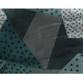 thumbnail image 4 of oneOone Georgette Viscose Dusty Teal Blue Fabric Dot|Check & Triangle Geometric Sewing Craft Projects Fabric Prints By Yard 42 Inch Wide, 4 of 4
