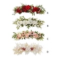 thumbnail image 3 of Yuarrent Oficina Hotel Flor artificial Boda Evento Flores de simulación Sala de estar Dormitorio Patio Patio Decoración Decoración Blanco, 3 of 6