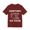 thumbnail image 3 of Amputee Shirt, Sometimes you have to lose to gain, Crew Neck T-Shirt, 3 of 4