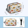 thumbnail image 3 of Toiletries Bag,Dinosaur with Bones Pattern Mens Womens Toiletry Bag Bathroom Bag,Waterproof Toiletry Travel Bag Dopp Kit Shaving Bag 11x6.3x5.1 Inch, 3 of 5