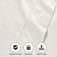 thumbnail image 3 of Superior 1000 Thread Count Cotton Blend Sheet Set, King, Ivory, 3 of 4