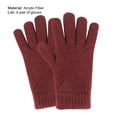thumbnail image 6 of GROFRY 1 Pair Gloves Full Finger Windproof Acrylic Fiber Winter Warm Touchscreen Outdoor Mittens for Office, 6 of 8