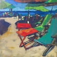 thumbnail image 2 of Railsback, Page Pearson 20x20 White Modern Wood Framed Museum Art Print Titled - Playa, 2 of 4