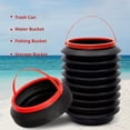 thumbnail image 4 of Blarkrus Collapsible Trash Can 135.26 Fl Oz, Foldable and Portable Design, for Car Interior Organization Setup and Daily Use, Multicolor, 4 of 7